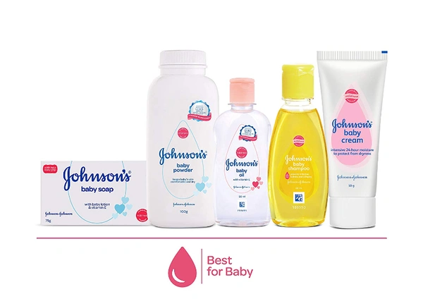 Johnson's Baby Care Collection Baby Gift Set with Organic Cotton Baby